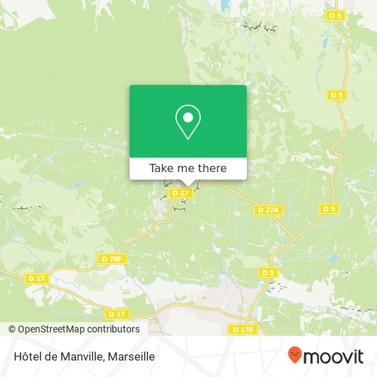 Mapa Hôtel de Manville