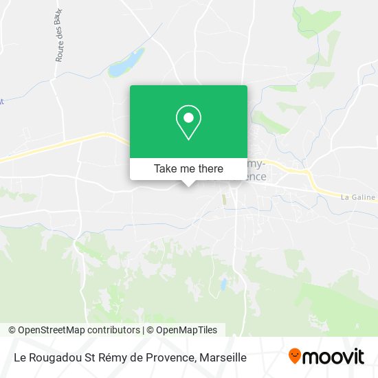Le Rougadou St Rémy de Provence map
