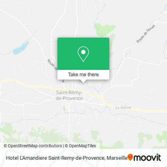 Hotel L'Amandiere Saint-Remy-de-Provence map