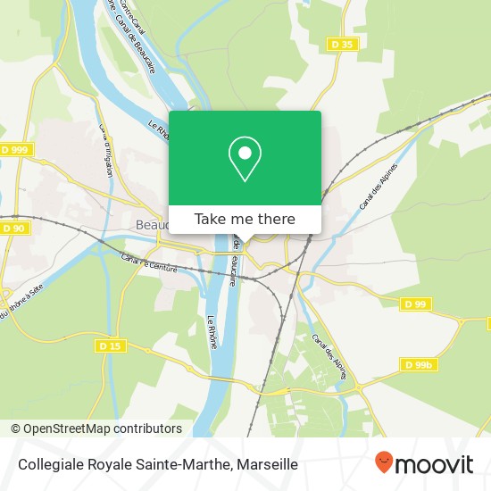 Mapa Collegiale Royale Sainte-Marthe