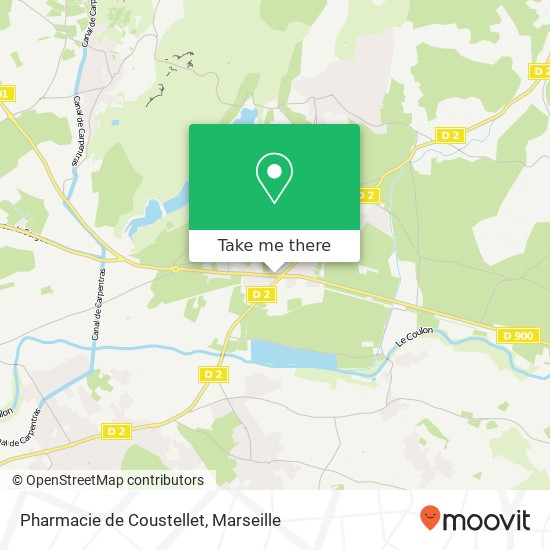 Mapa Pharmacie de Coustellet