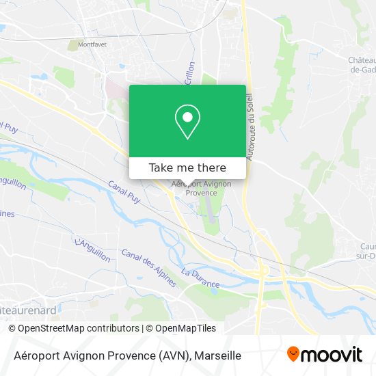 Mapa Aéroport Avignon Provence (AVN)