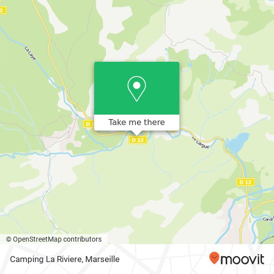 Mapa Camping La Riviere