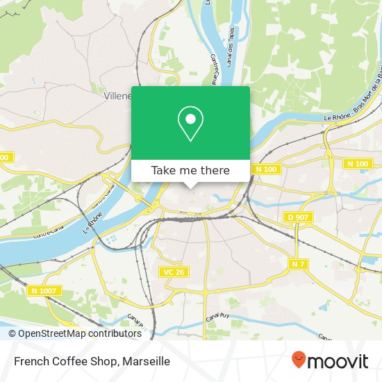 French Coffee Shop map