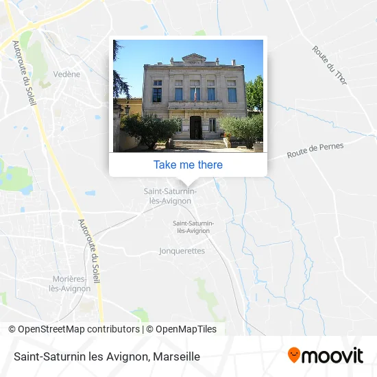 Saint-Saturnin les Avignon map