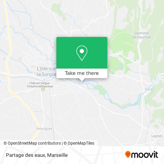 Partage des eaux map