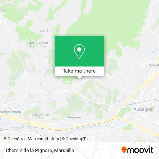 Chemin de la Pignore map