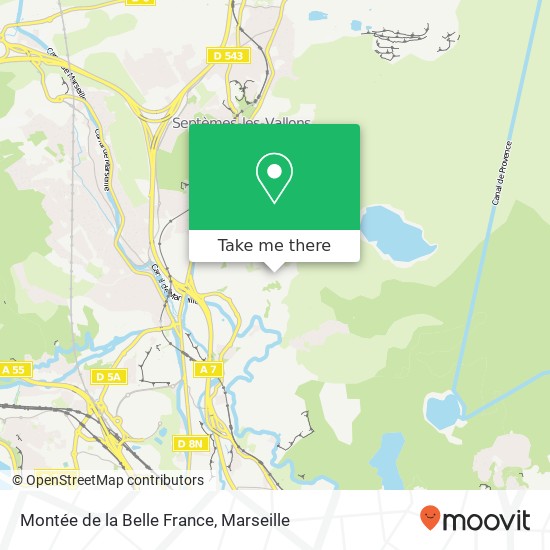 Montée de la Belle France map