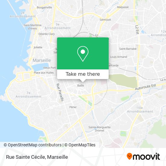 Rue Sainte Cécile map