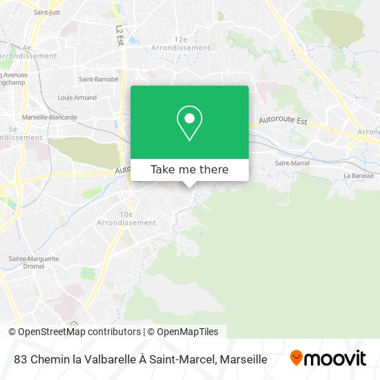 83 Chemin la Valbarelle À Saint-Marcel map