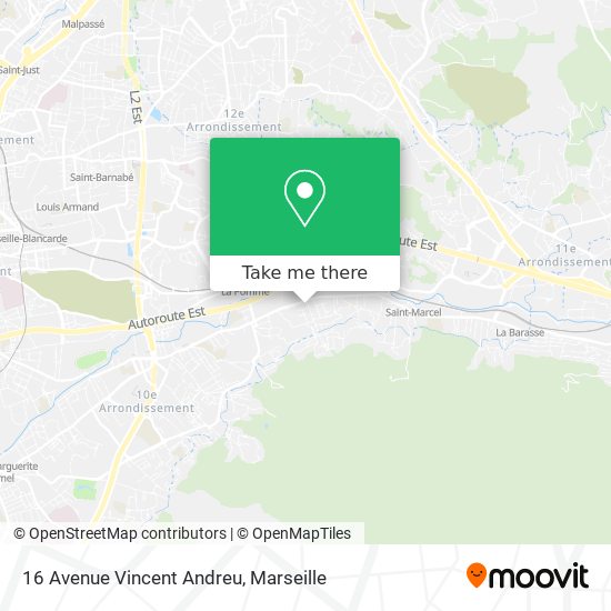 Mapa 16 Avenue Vincent Andreu