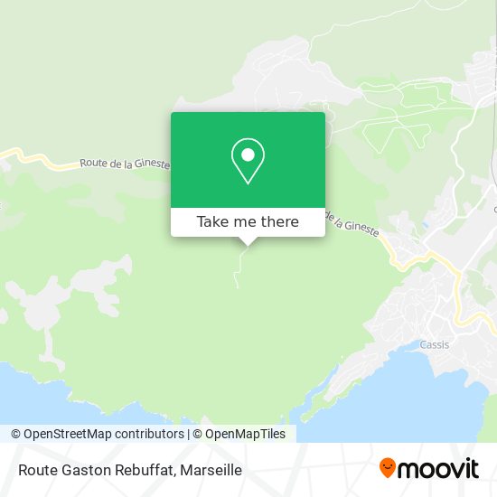 Route Gaston Rebuffat map