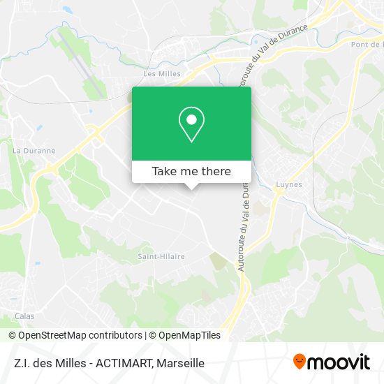 Z.I. des Milles - ACTIMART map