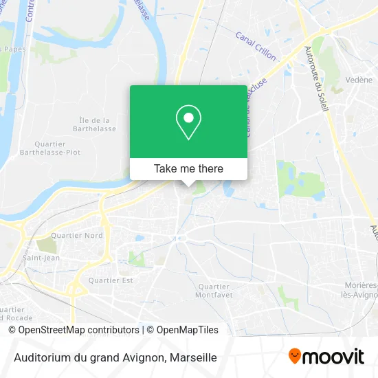 Auditorium du grand Avignon map