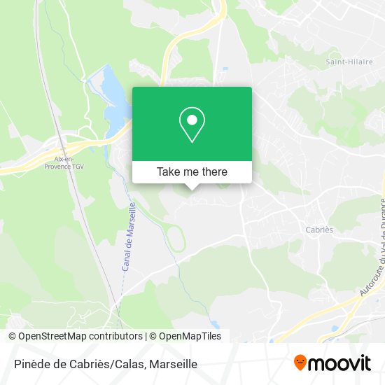 Pinède de Cabriès/Calas map