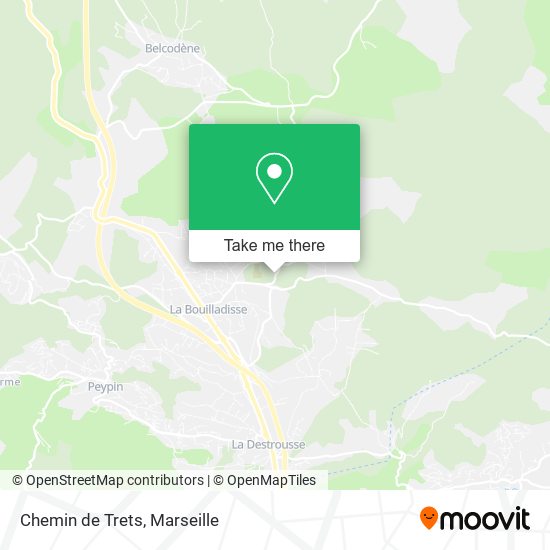 Chemin de Trets map