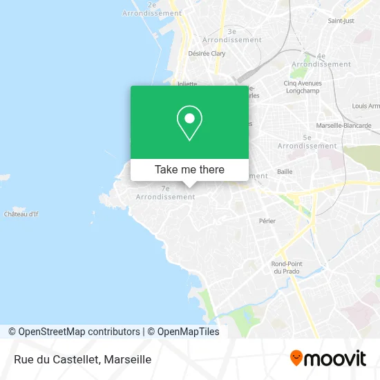 Rue du Castellet map