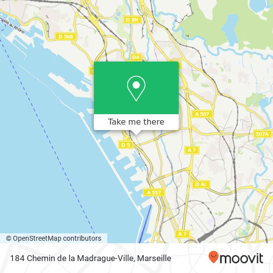 184 Chemin de la Madrague-Ville map