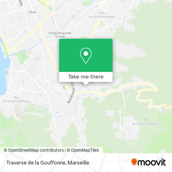 Traverse de la Gouffonne map
