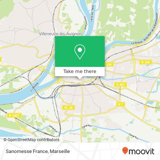 Mapa Sanomesse France