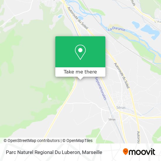 Parc Naturel Regional Du Luberon map