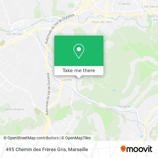 495 Chemin des Frères Gris map