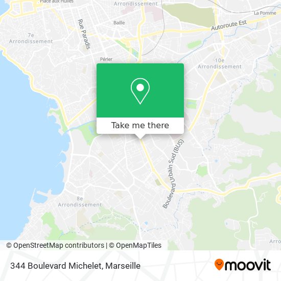 344 Boulevard Michelet map