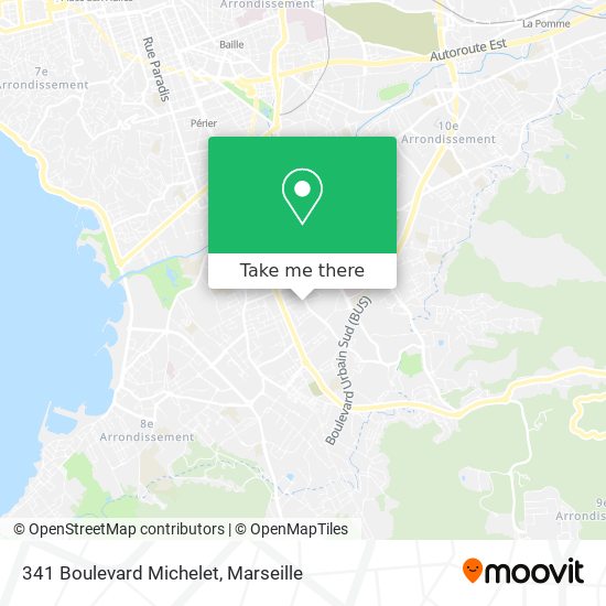 341 Boulevard Michelet map