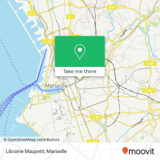 Librairie Maupetit map