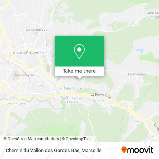 Chemin du Vallon des Gardes Bas map