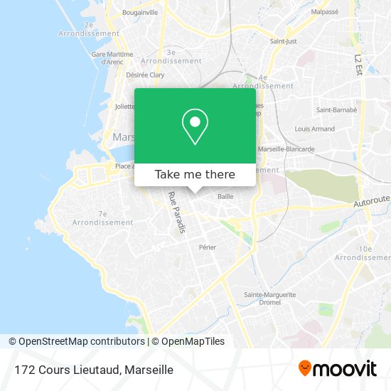 172 Cours Lieutaud map