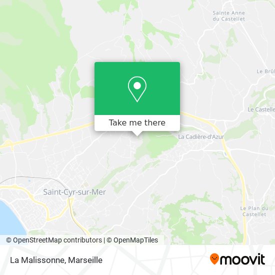 La Malissonne map