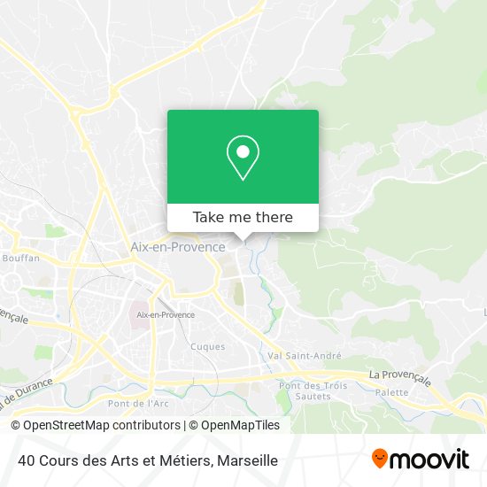 40 Cours des Arts et Métiers map