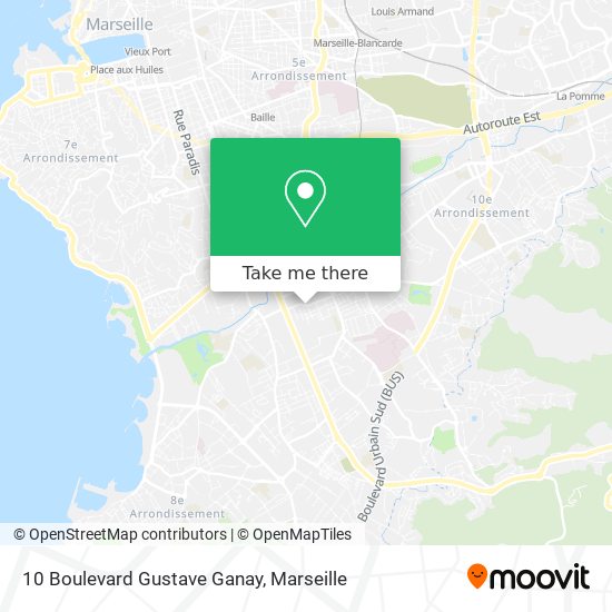 Mapa 10 Boulevard Gustave Ganay