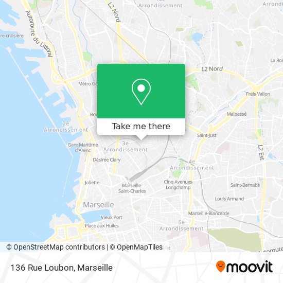 136 Rue Loubon map