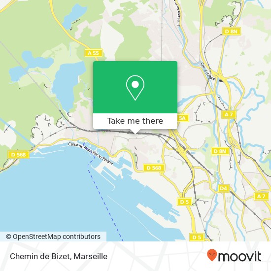 Chemin de Bizet map