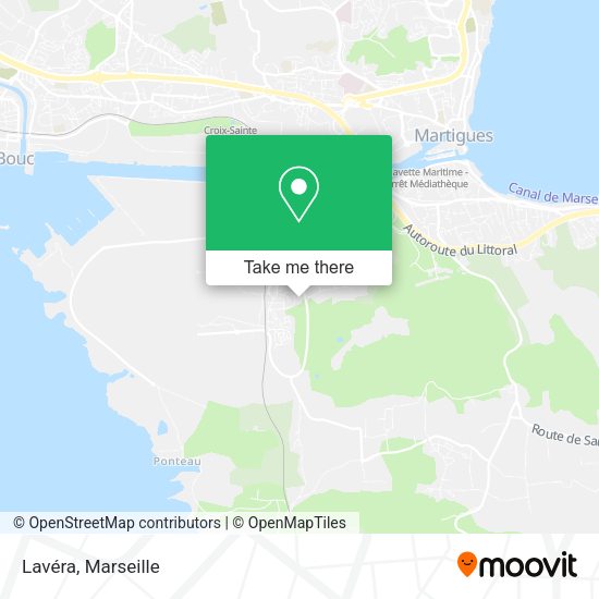 Lavéra map