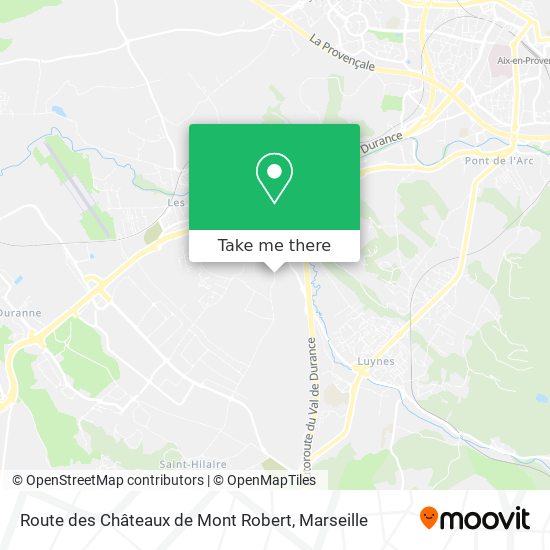 Route des Châteaux de Mont Robert map