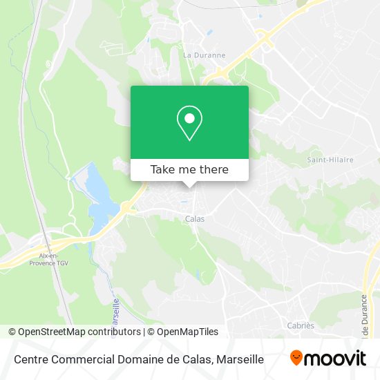 Centre Commercial Domaine de Calas map