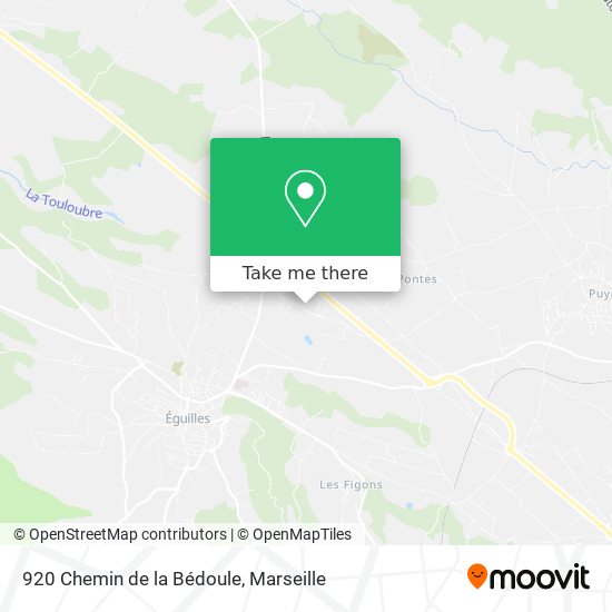 920 Chemin de la Bédoule map