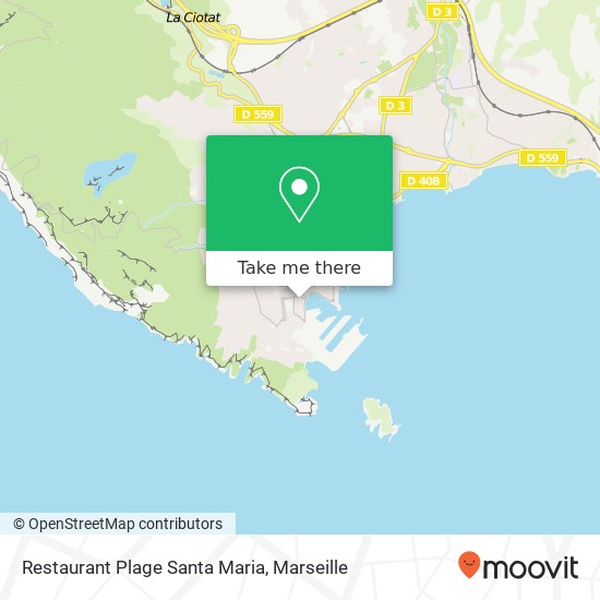 Restaurant Plage Santa Maria map