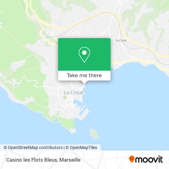 Casino les Flots Bleus map