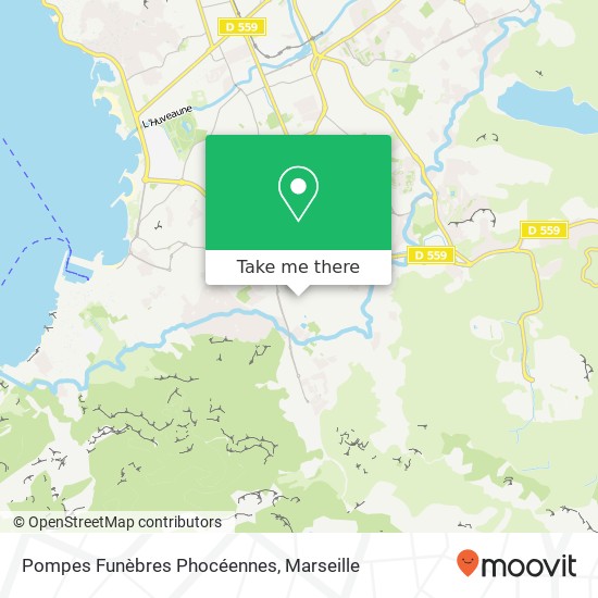 Mapa Pompes Funèbres Phocéennes