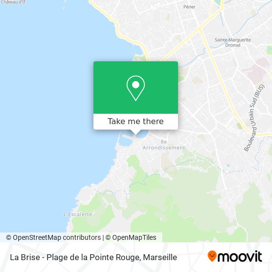 La Brise - Plage de la Pointe Rouge map