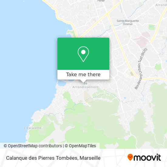 Mapa Calanque des Pierres Tombées