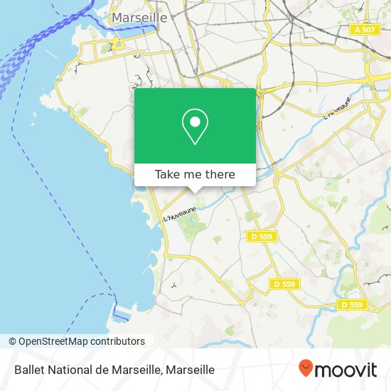 Ballet National de Marseille map