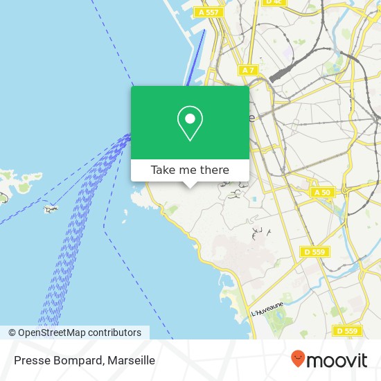 Mapa Presse Bompard