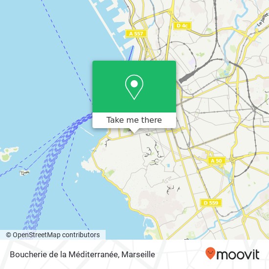 Mapa Boucherie de la Méditerranée