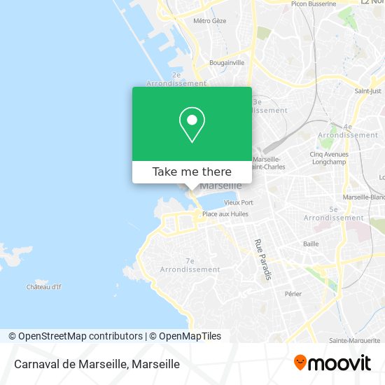 Carnaval de Marseille map
