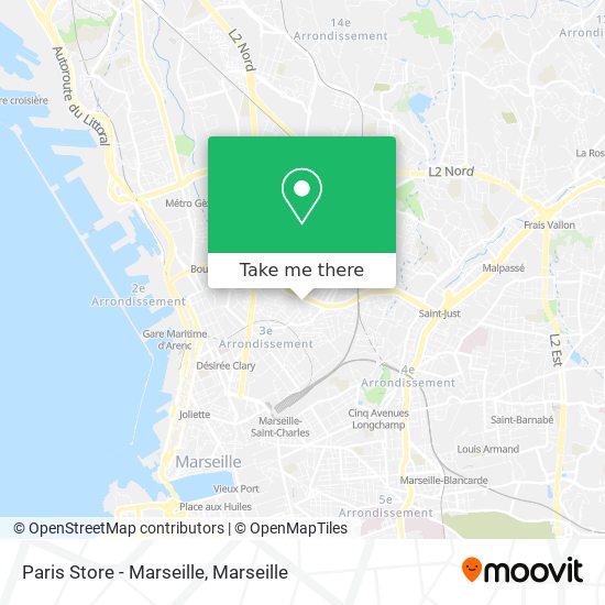 Paris Store - Marseille map